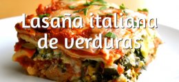 Lasaña italiana de verduras